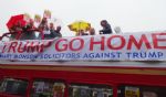 Trump Go Home bus hits Salford